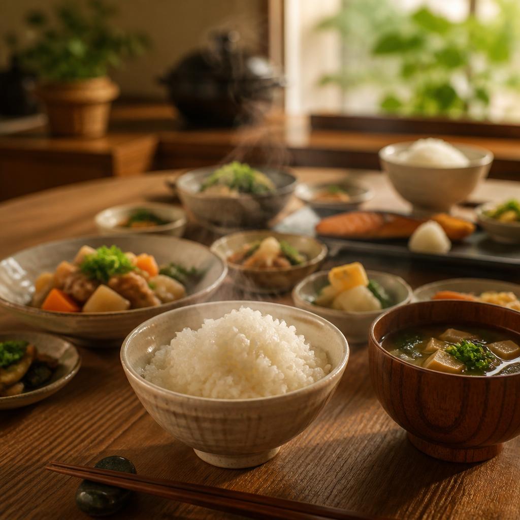 贅沢なご飯、家族の幸せ